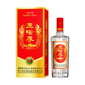 佳记新品玉坛春 酒厂直营 高粱浓香白酒52度 自饮口粮宴席 礼盒装  52度 500mL 1瓶