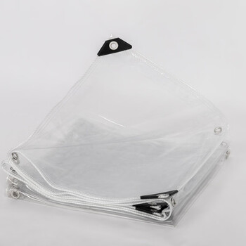 透明布防雨布篷布遮雨pvc透明布料阳台挡风塑料布防晒加厚 透明pvc 3x