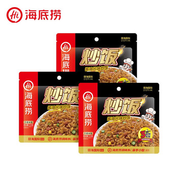 筷手小厨海底捞 筷手小厨风味炒饭方便米饭早餐夜宵零食 酱油风味炒饭*3