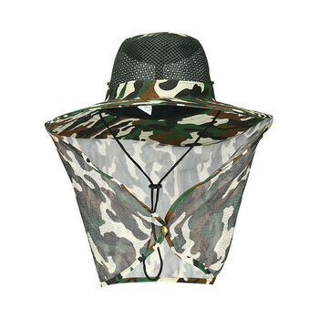 钓鱼防晒面罩头部防护防晒帽子面罩头套遮阳遮脸护颈干农活男女户外