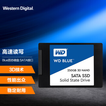 5日0点 Western Digital 西部数据 Blue 固态硬盘 250GB SATA接口