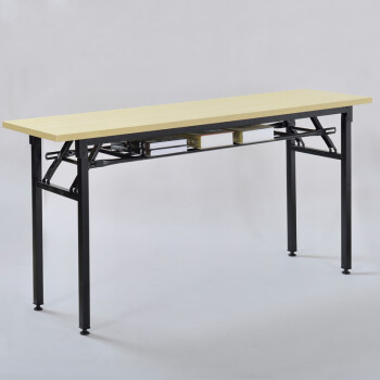 小米城堡折叠会议桌办公桌长条桌条形桌培训桌阅览洽谈简易 1.4x0.6米双层加固