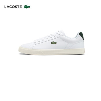 鳄鱼lacoste法国通勤舒适低帮休闲鞋小白鞋板鞋44cma00241r5白色41