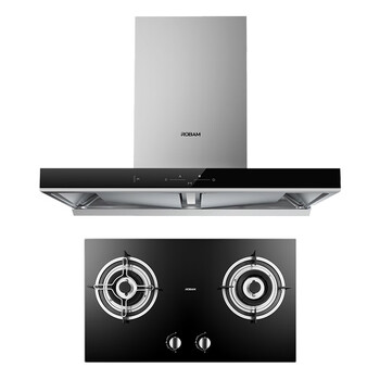 老板robam60a17b26天然气抽油烟机灶具烟灶套装21风量欧式免拆洗静音