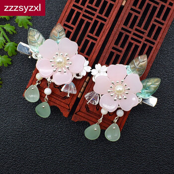 zzzsyzxl 儿童古装头饰女童汉服古风发饰发卡古代头花小女孩子卡子