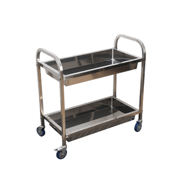 优辉  加厚不锈钢餐车手推车收餐车酒店快餐店收碗车餐厅酒水车双层