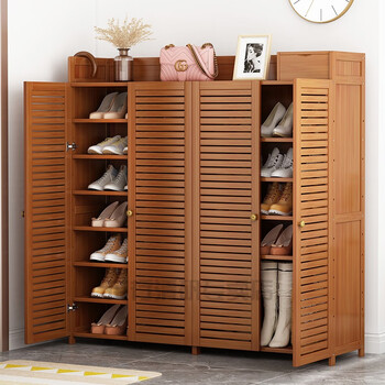 门外鞋柜 户外鞋柜 门外鞋柜走廊过道 鞋柜家用门口实木大容量简约