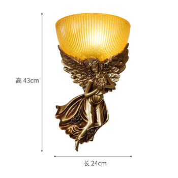 创意卧室天使壁挂墙面装饰北欧床头灯走廊过道客厅电视背景墙壁灯 bd