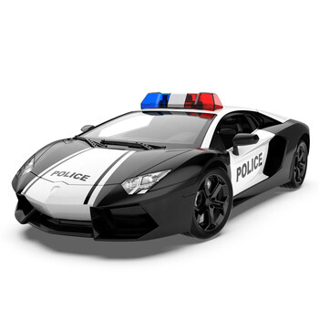 超长续航 大号遥控警车儿童吉普越野车充电动公安警察汽车玩具男孩