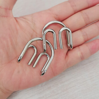 绿野客智力环马蹄锁m扣轰炸机a字环扣九连环五连环解环解锁玩具 小号m