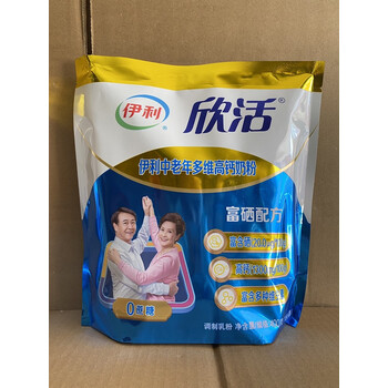 伊利欣活中老年多维高钙富硒奶粉400g克*5袋(23年2月产) 400克*1袋23