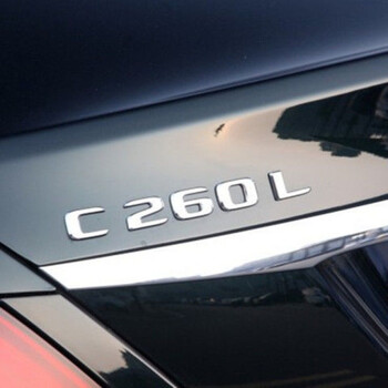 奔驰尾标后车标贴标志e300lglcc260le260l字标amg改装c200装饰c260l原