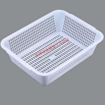 框子塑料塑料篮子白色加厚厨房收纳筐配货蓝长方形水果蔬菜框洗菜篮小