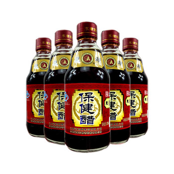 山西特产陈醋纯东湖山西醋饮料360ml香甜醋粮食酿造5瓶装养生