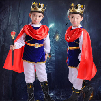 童话故事人物服装万圣节新款儿童服装男童海盗国王角色扮演王子10