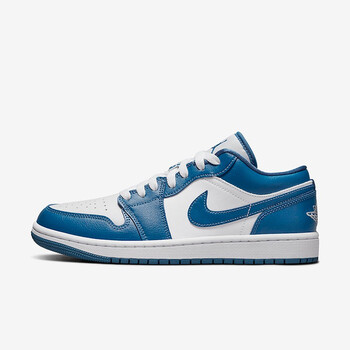 耐克nikeairjordan1lowaj1低帮男女款白蓝休闲篮球鞋dc07365