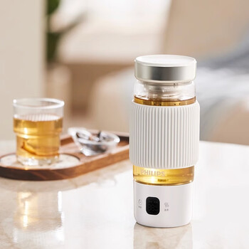 飞利浦philipsphilips飞利浦便携玻璃养生杯400ml旅行烧水壶电加热