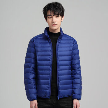 优衣库官方旗舰店轻薄羽绒服男士新款立领短款秋冬季男装白鸭绒轻便可
