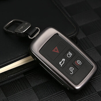 迪加伦金属路虎钥匙套揽胜极光发现运动版捷豹汽车钥匙包壳扣b款