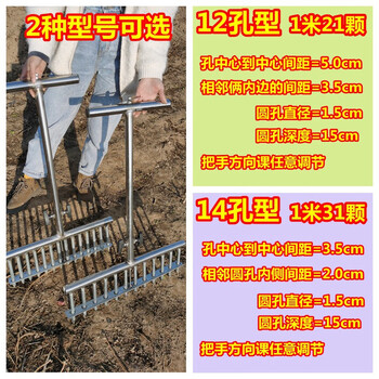 科威顿(keweidun)栽葱神器大葱种植工具叉子洋葱打眼打洞机移苗栽苗