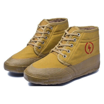 冬季保暖电工棉鞋电力干活防滑耐磨劳保鞋黄胶解放鞋 棉鞋 42