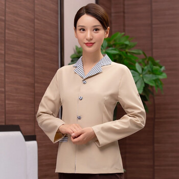 玛楷保洁服短袖酒店宾馆客房阿姨工作服医院物业清洁员长袖工装印字西