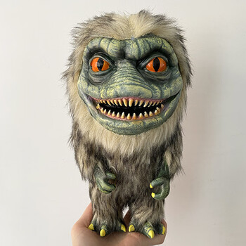 森尼熊万圣节创意手工毛绒娃娃道具恐怖毛绒公仔玩具 偏绿色 25cm