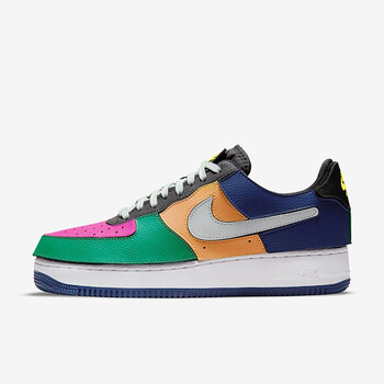 耐克 nike男鞋air force1空军一号af1可拆卸魔术贴彩色拼接休闲板鞋