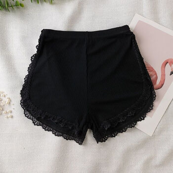防走光宽松安全裤女夏薄款冰丝短裤丝滑外穿不卷边保险打底裤3002黑色