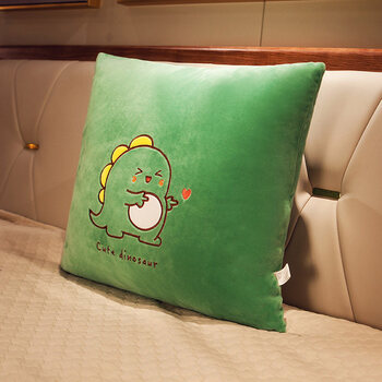 绿色恐龙 (枕芯 枕套)48x45cm