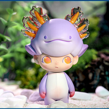 北极熊dimoo水族馆系列网红盲盒创意礼物潮流摆件六角恐龙确认款官方