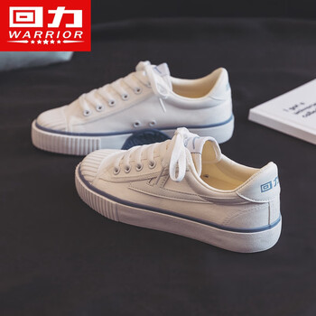 回力女鞋帆布鞋休闲鞋2022春季新款百搭休闲小白鞋子女士低帮鞋复古