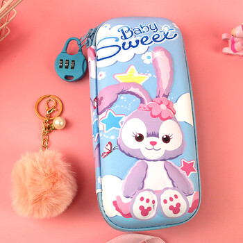 灿炫 3d星黛露小兔子铅笔袋小学生文具盒大容量女孩儿童多层幼儿园防