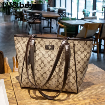 lv&boyi奢侈品品牌包包新款单肩包女包大容量简约托特包老花款