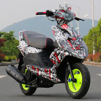 艾喜仕二手摩托车踏板车鬼火125白幽灵原装燃油代步车助力车 花色 快