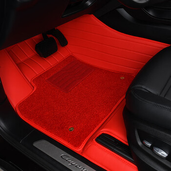 奇凡适用于22款奔驰迈巴赫gls450gls400牛皮脚垫全包围汽车四季通用