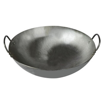 居富德商用酒店食堂饭店加厚双耳不锈钢炒锅边锅熟铁锅特大号12米