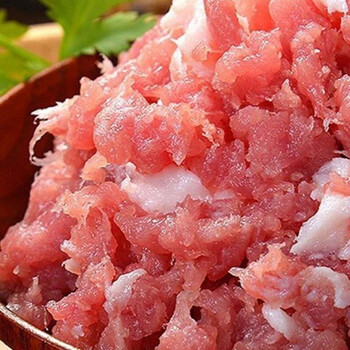 新鲜猪肉馅冰鲜猪肉颗粒猪肉沫生猪肉包子水饺馄饨馅猪肉馅鲜猪肉鲜露