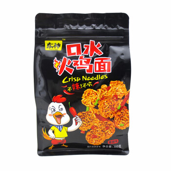 东神口水面 火鸡面 300g/袋 休闲零食干吃火鸡面 小吃方便 香辣味x4包
