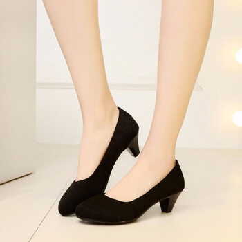 老北京布鞋女款高跟鞋时尚百搭舞蹈单鞋舒适中年鞋酒店工作鞋女鞋