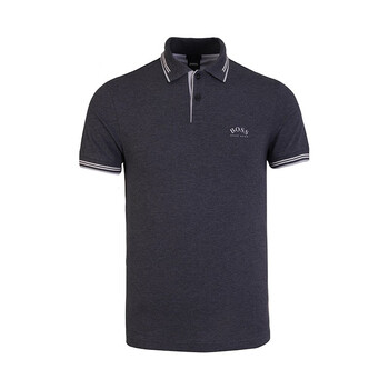 hugo boss雨果博斯polo衫男士短袖夏季潮流百搭深灰色10565 灰色 l