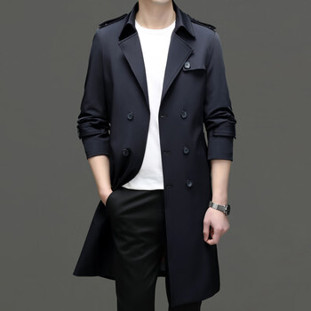 服饰内衣>男装>风衣>京霆>京霆大白鲨男士风衣长款2023年春秋款商务