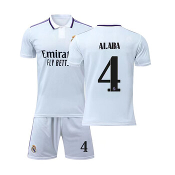 皇家马德里球衣短袖主场客场队服儿童足球服套装男女定制皇马星空球服