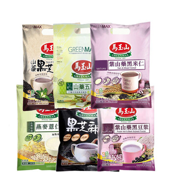 马玉山山药五谷粥咸味黑芝麻糊燕麦薏仁浆米仁代餐粉全素冲饮紫山药黑豆浆360克 图片价格品牌报价 京东