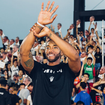 cinessd快船队莱昂纳德篮球训练服t恤 伦纳德纯棉运动文化衫短袖 黑