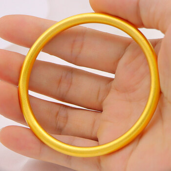 苛鱼千福年手镯古法沙金传承女镀越南沙金镯子久首饰 5毫米传承手镯