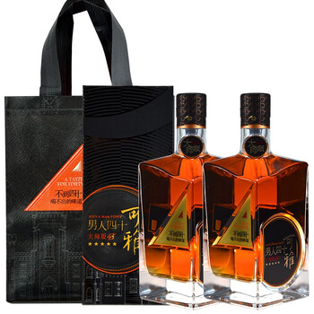 张裕白兰地金奖五星珍藏白兰地酒700ml 2瓶装 男人四十【新款可雅】