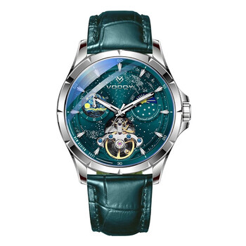 沃度(vodoy)魅影系列时尚夜光男士机械表 绿盘绿带【图片 价格 品牌
