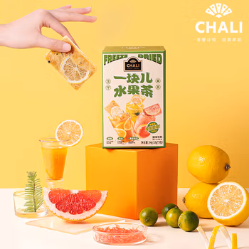 CHALI茶里公司一块儿组合款冻干水果茶盒装54g（18g×3包）