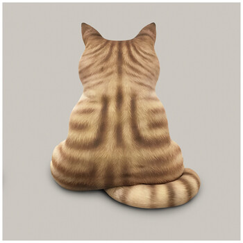 背影抱枕猫咪不想理你靠垫沙发垫靠垫动漫二次元周边午睡枕头橘猫59cm